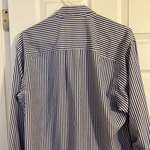 John Henry Athletic Wrinkle Free Plus Striped Size 17.5-34/35 - Picture 3 of 4